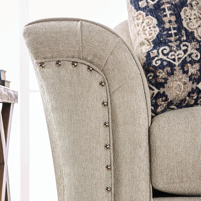 BELSIZE Loveseat Grey, Beige, & Choclate - Jay's Mattress Plus (NY)