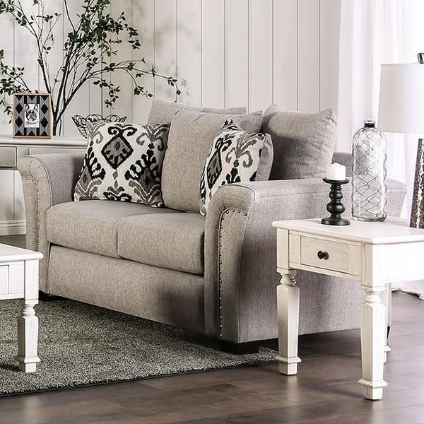 BELSIZE Loveseat Grey, Beige, & Choclate - Jay's Mattress Plus (NY)