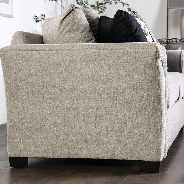 BELSIZE Loveseat Grey, Beige, & Choclate - Jay's Mattress Plus (NY)