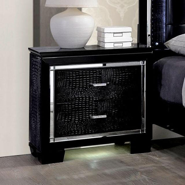 BELLANOVA Black Night Stand - Jay's Mattress Plus (NY)