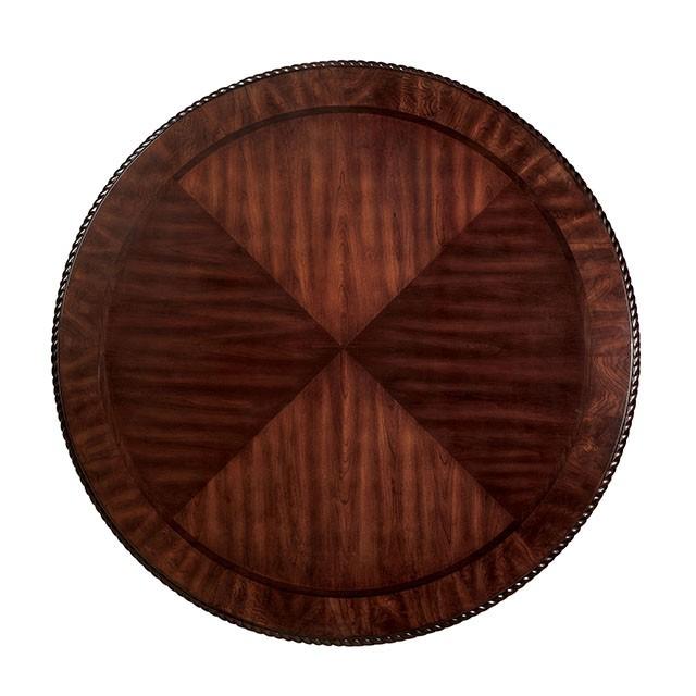 Bellagio Brown Cherry Round Dining Table - Jay's Mattress Plus (NY)