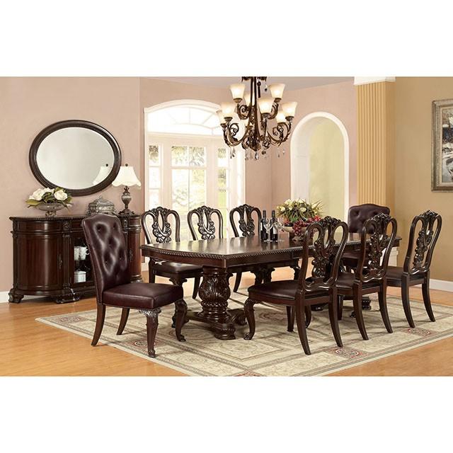 Bellagio Brown Cherry Dining Table w/ 2 Leaves - Jay's Mattress Plus (NY)