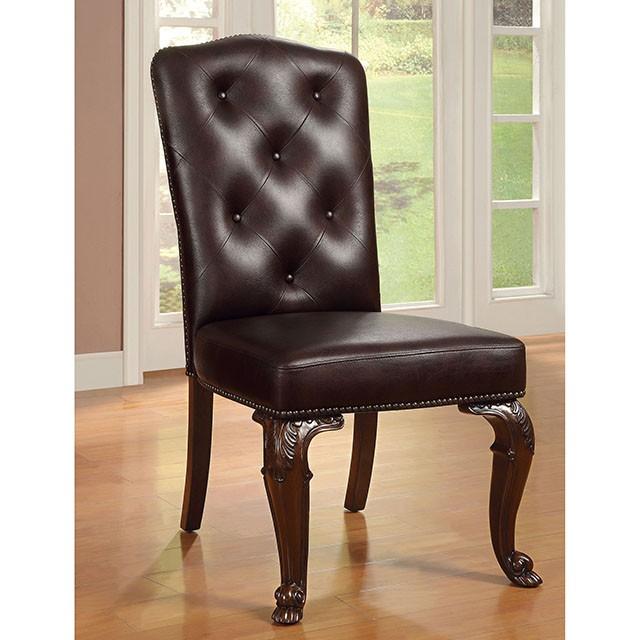 Bellagio Brown Cherry Round Dining Table - Jay's Mattress Plus (NY)