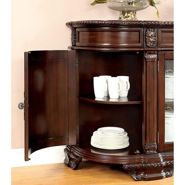 Bellagio Brown Cherry Round Dining Table - Jay's Mattress Plus (NY)