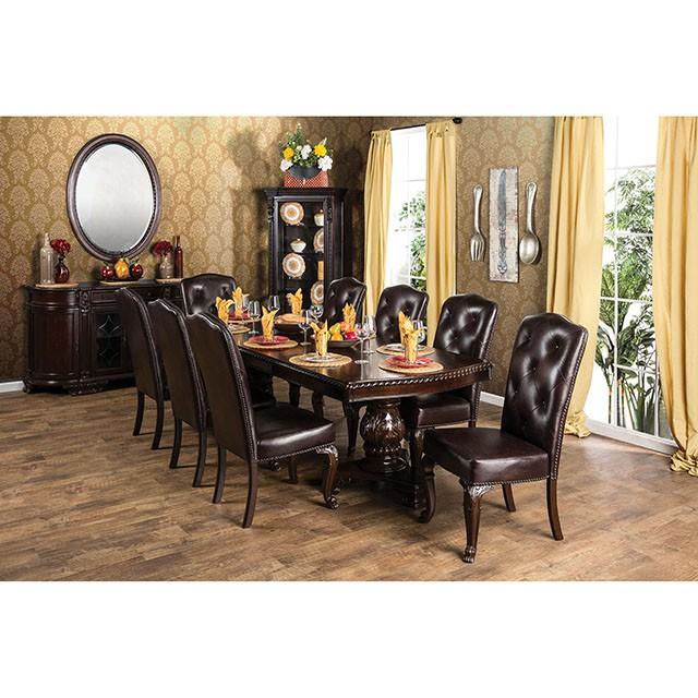 Bellagio Brown Cherry Dining Table w/ 2 Leaves - Jay's Mattress Plus (NY)