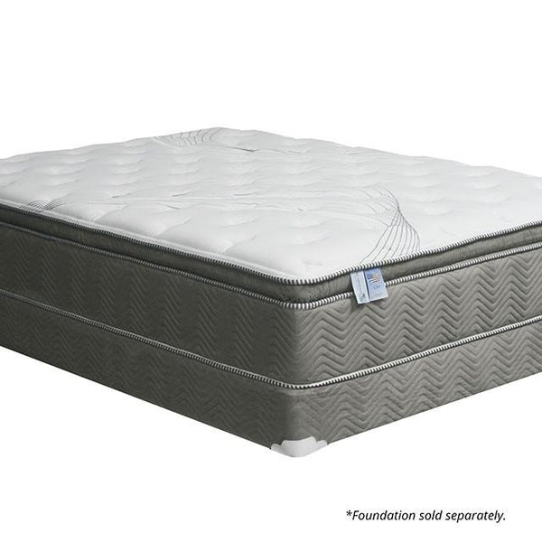 STORMIN White/Gray 13" Euro Pillow Top Mattress, Cal.King - Jay's Mattress Plus (NY)