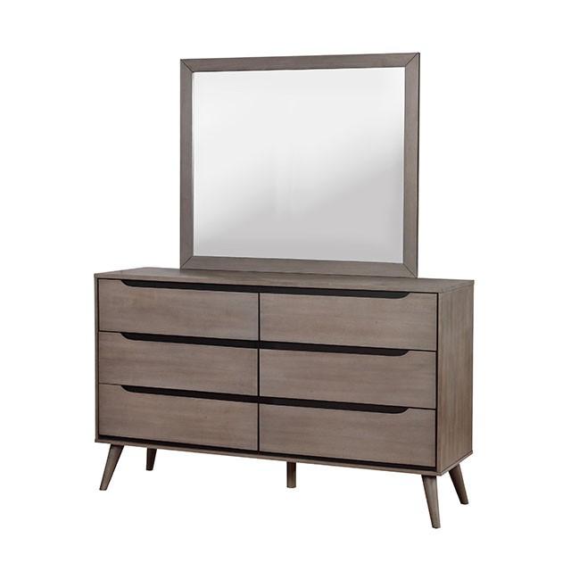 Lennart Gray Rectangular Mirror - Jay's Mattress Plus (NY)
