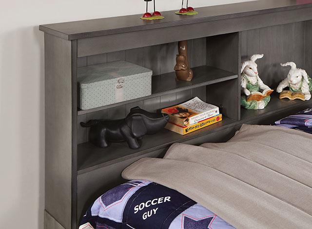 TIBALT Twin DayBed w/ Trundle, Dark Gray - Jay's Mattress Plus (NY)