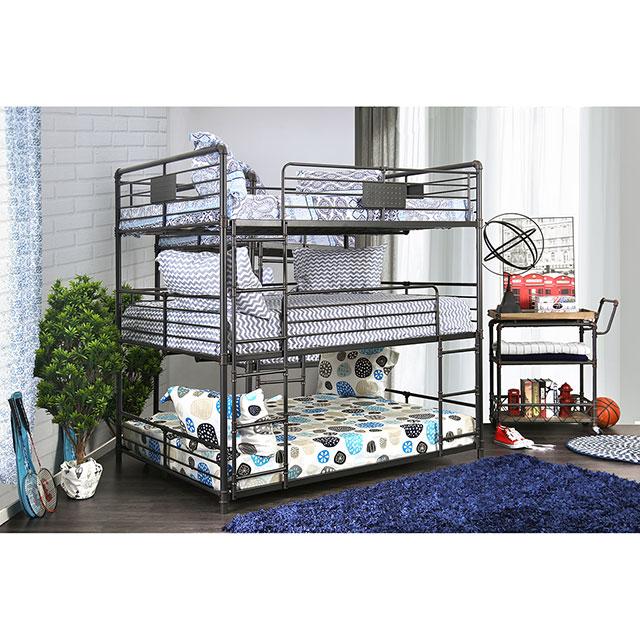 Olga I Antique Black Full/Full Bunk Bed - Jay's Mattress Plus (NY)
