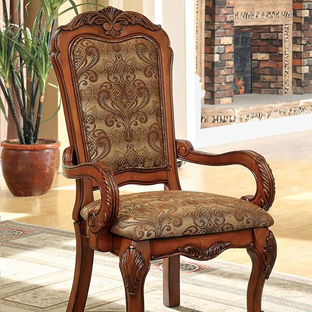 Medieve Antique Oak Arm Chair (2/CTN) - Jay's Mattress Plus (NY)