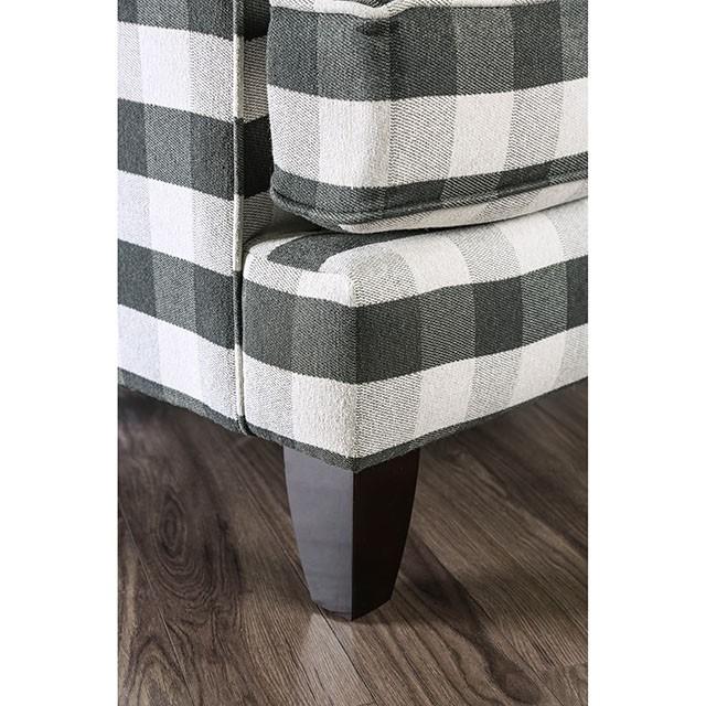 Patricia Ivory/Black Stripe Chair - Jay's Mattress Plus (NY)
