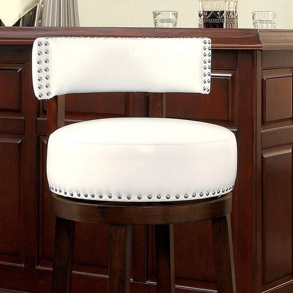 SHIRLEY Dark Oak/White 29" Bar Stool - Jay's Mattress Plus (NY)