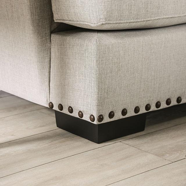 PICOTEE Sofa, Light Gray/Black - Jay's Mattress Plus (NY)