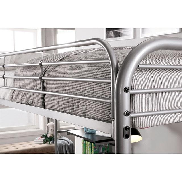 Opal Iii Black & Silver Twin Loft Bed - Jay's Mattress Plus (NY)