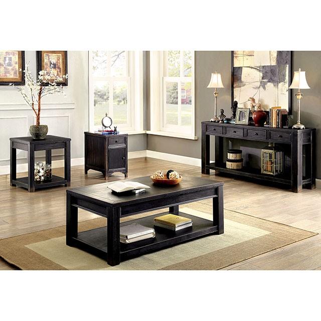 MEADOW Antique Black Side Table - Jay's Mattress Plus (NY)