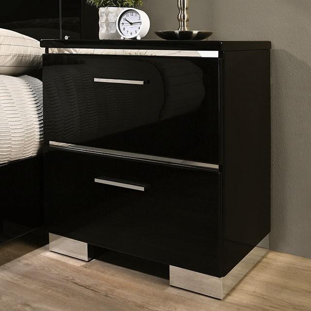 Carlie Bed White & Black - Jay's Mattress Plus (NY)