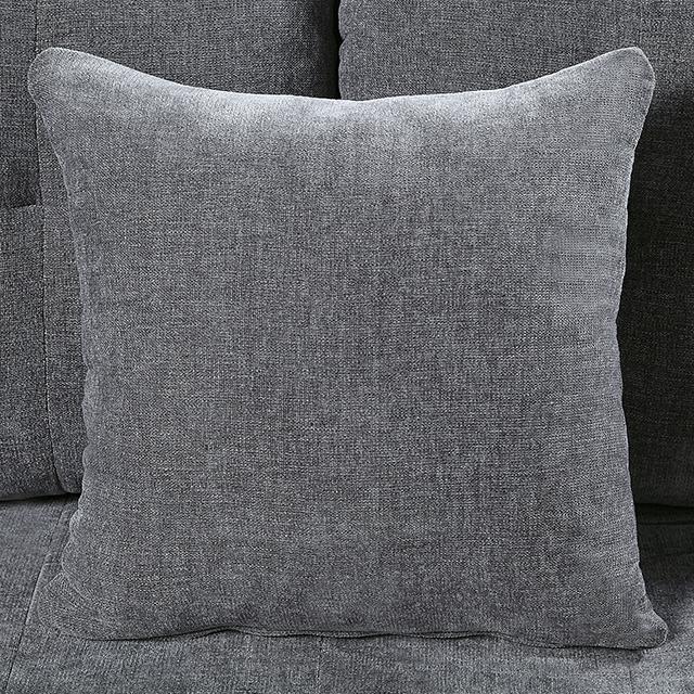 LYNDA Sofa w/ Pillows, Dark Gray - Jay's Mattress Plus (NY)