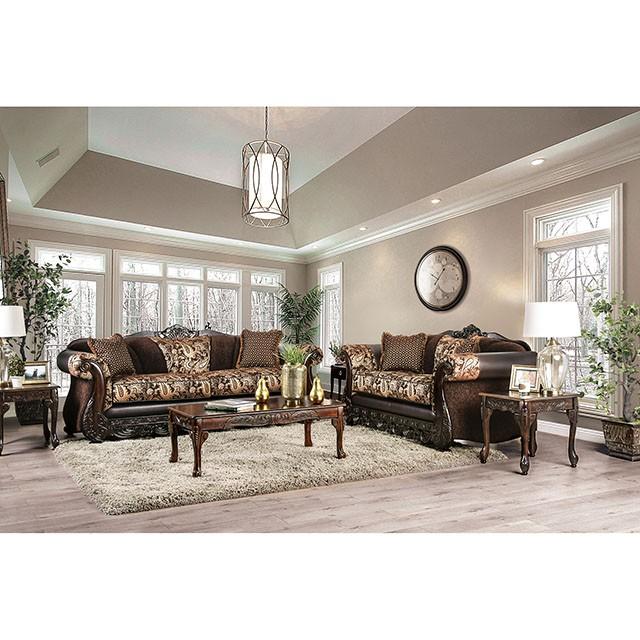 Newdale Brown/Gold Sofa - Jay's Mattress Plus (NY)