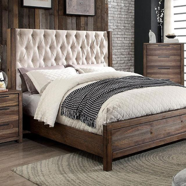 Hutchinson Rustic Natural Tone/Beige Cal.King Bed - Jay's Mattress Plus (NY)