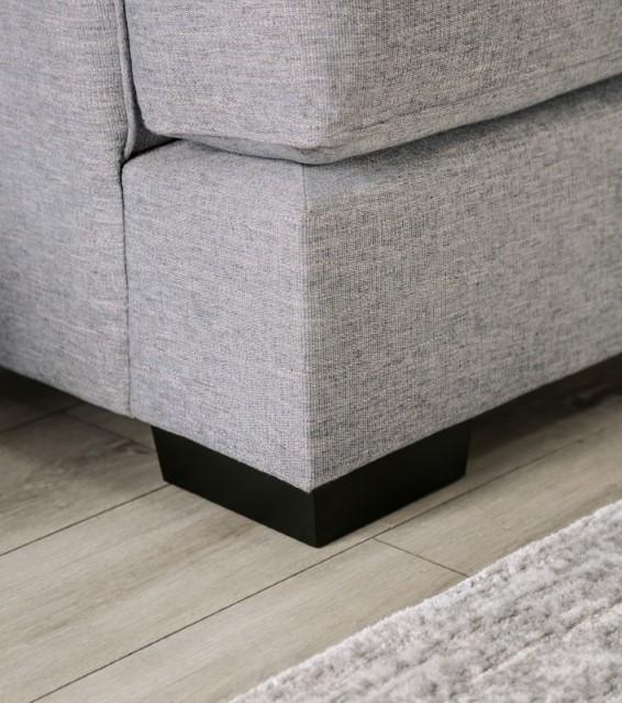 SKYLINE Loveseat, Light Gray/Brown - Jay's Mattress Plus (NY)
