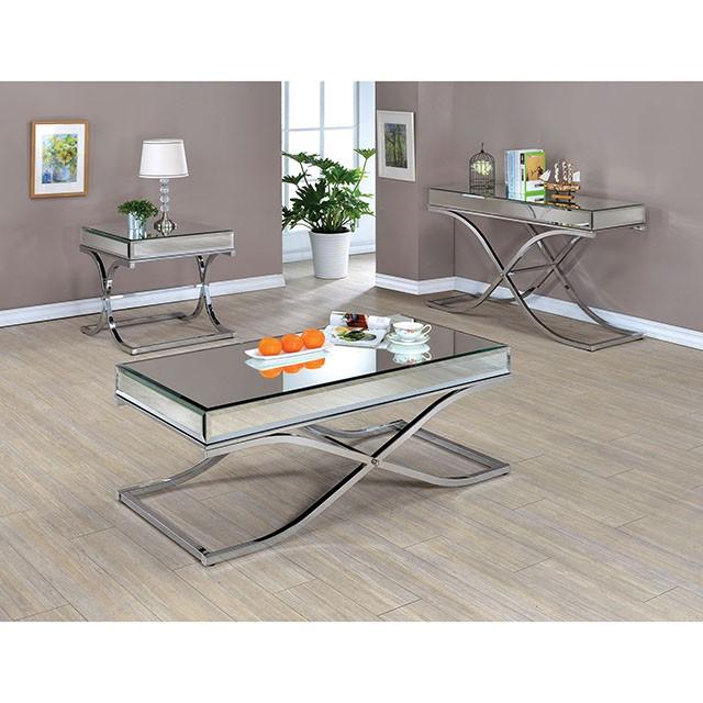 SUNDANCE Chrome End Table, Chrome - Jay's Mattress Plus (NY)