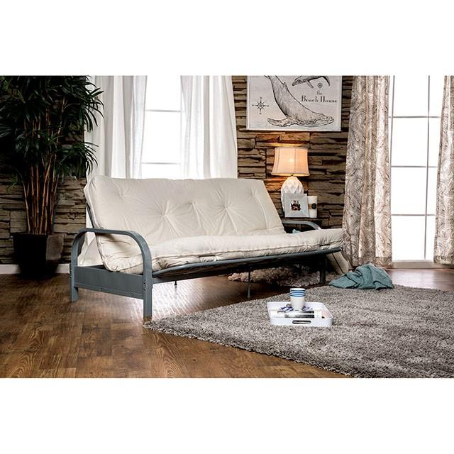 KNOX White 8" White Futon Mattress w/ Inner Spring - Jay's Mattress Plus (NY)
