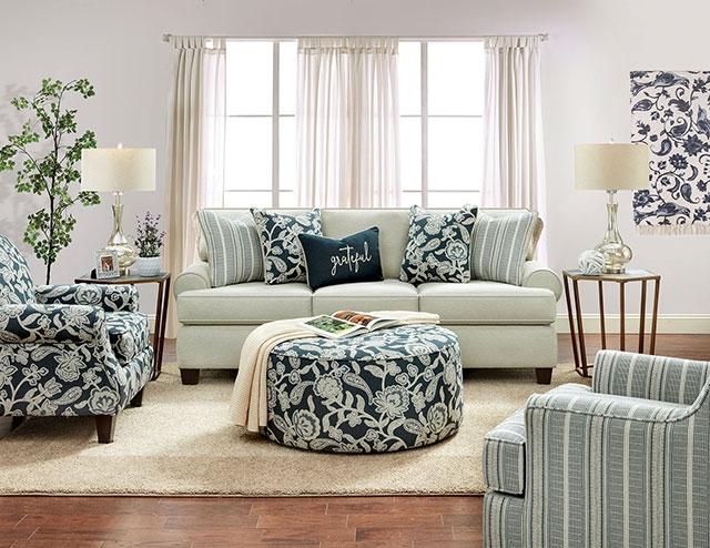 PORTHCAWL Accent Chair, Floral - Jay's Mattress Plus (NY)