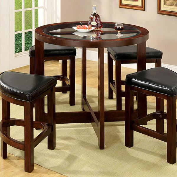 Crystal Cove 5 Pc. Counter Ht. Table Set - Jay's Mattress Plus (NY)
