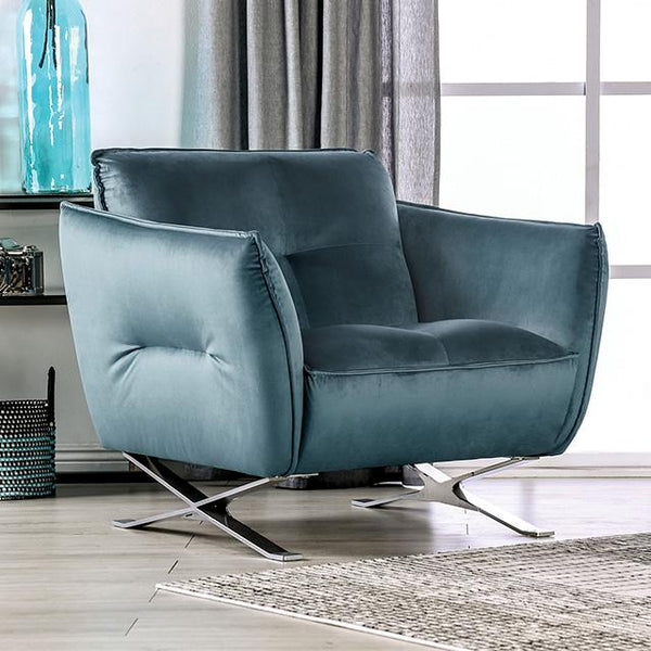 Civellutino Chair Teal - Jay's Mattress Plus (NY)