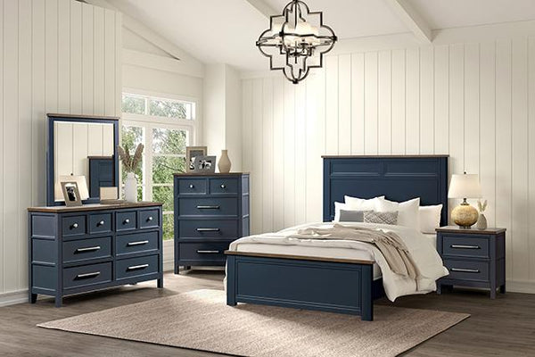 Bed Pinetop Blue & White - Jay's Mattress Plus (NY)
