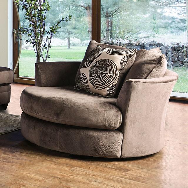 Bonaventura Brown Swivel Chair - Jay's Mattress Plus (NY)