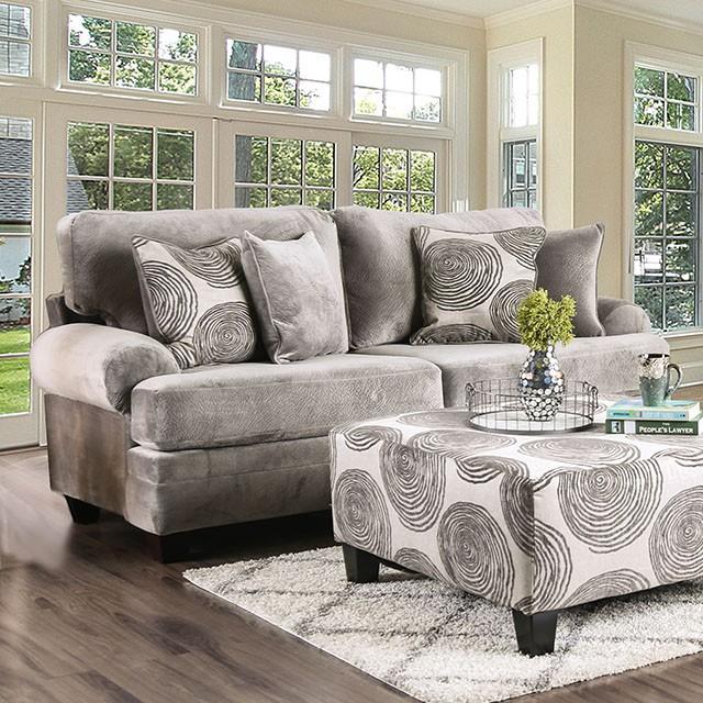 Bonaventura Gray/Pattern Sofa - Jay's Mattress Plus (NY)