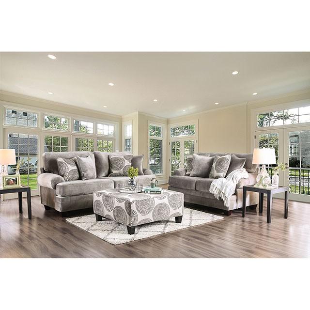 Bonaventura Gray/Pattern Sofa - Jay's Mattress Plus (NY)