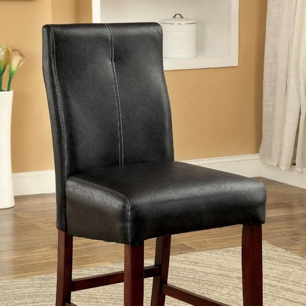 BONNEVILLE II Brown Cherry/Black Counter Ht. Chair (2/CTN) - Jay's Mattress Plus (NY)
