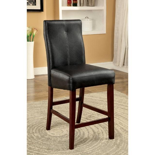 BONNEVILLE II Brown Cherry/Black Counter Ht. Chair (2/CTN) - Jay's Mattress Plus (NY)