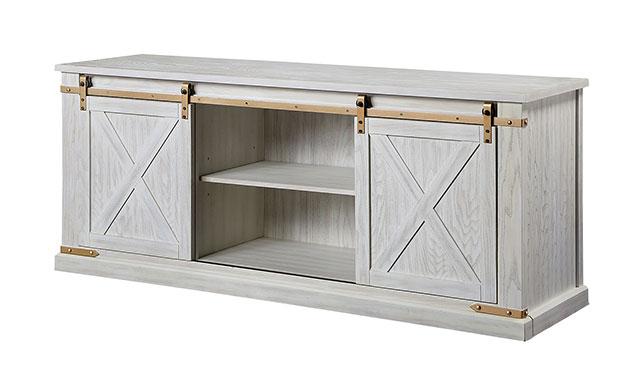 BORREGO TV Stand, Antique White - Jay's Mattress Plus (NY)