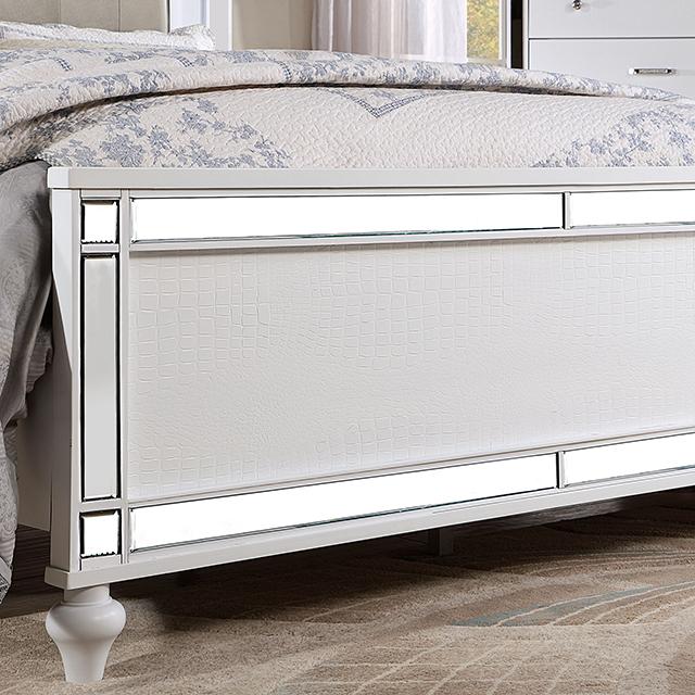 BRACHIUM Cal.King Bed, White - Jay's Mattress Plus (NY)