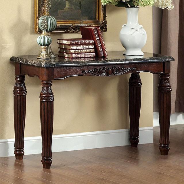 Brampton Espresso/Black Faux Sofa Table - Jay's Mattress Plus (NY)
