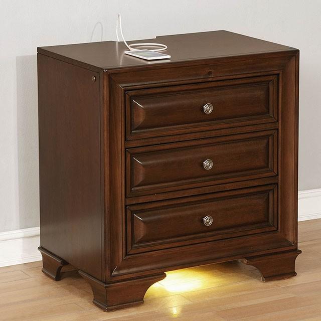 Brandt Brown Cherry Night Stand - Jay's Mattress Plus (NY)
