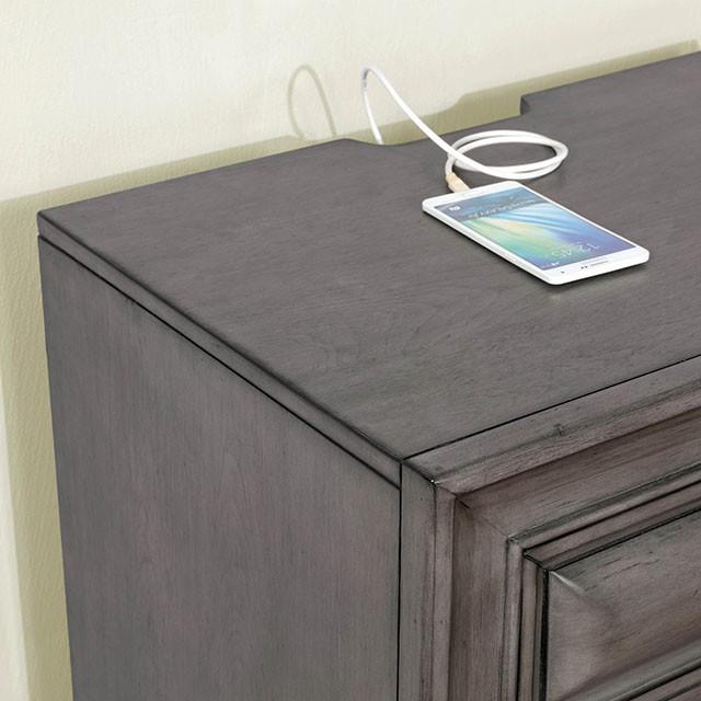 Brandt Gray Night Stand - Jay's Mattress Plus (NY)