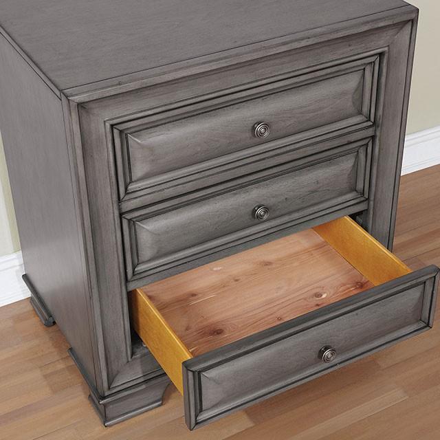 Brandt Gray Night Stand - Jay's Mattress Plus (NY)