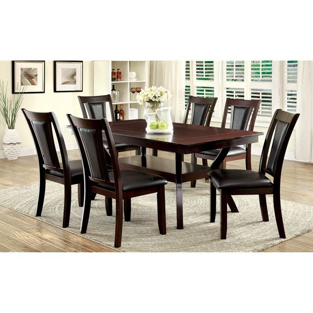BRENT Dark Cherry/Espresso Side Chair (2/CTN) - Jay's Mattress Plus (NY)