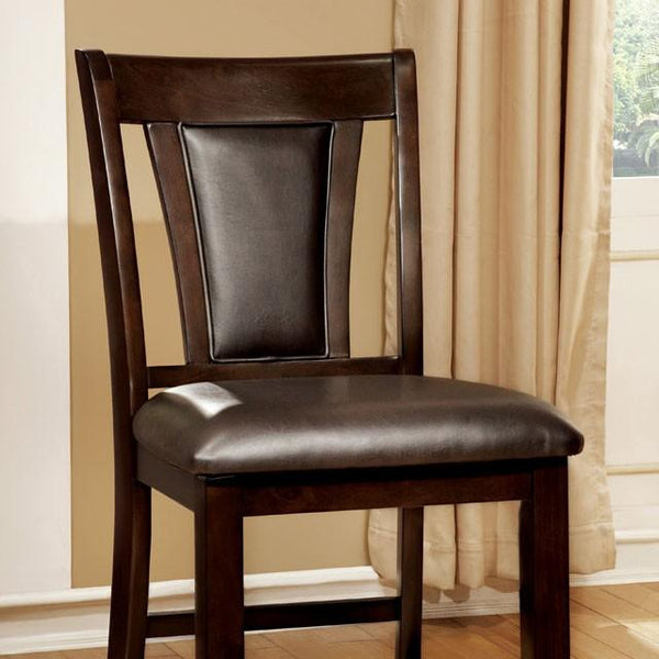 BRENT II Dark Cherry/Espresso Counter Ht. Chair (2/CTN) - Jay's Mattress Plus (NY)