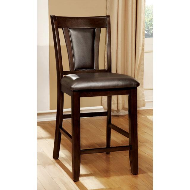 BRENT II Dark Cherry/Espresso Counter Ht. Chair (2/CTN) - Jay's Mattress Plus (NY)