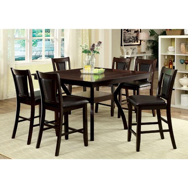 BRENT II Dark Cherry/Espresso Counter Ht. Chair (2/CTN) - Jay's Mattress Plus (NY)