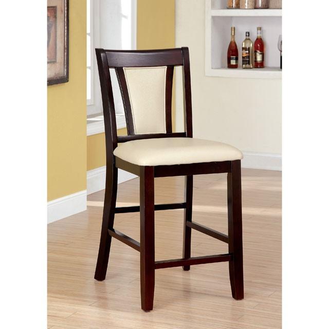 BRENT II Dark Cherry/Ivory Counter Ht. Chair (2/CTN) - Jay's Mattress Plus (NY)