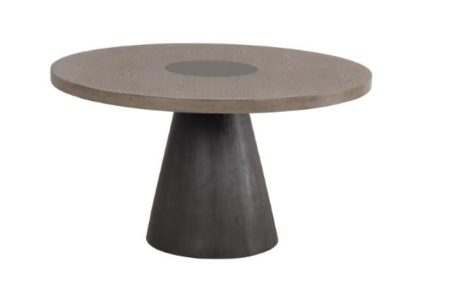 Broager 5 Pc Dining Table Set (Light Gray Caster Chairs)