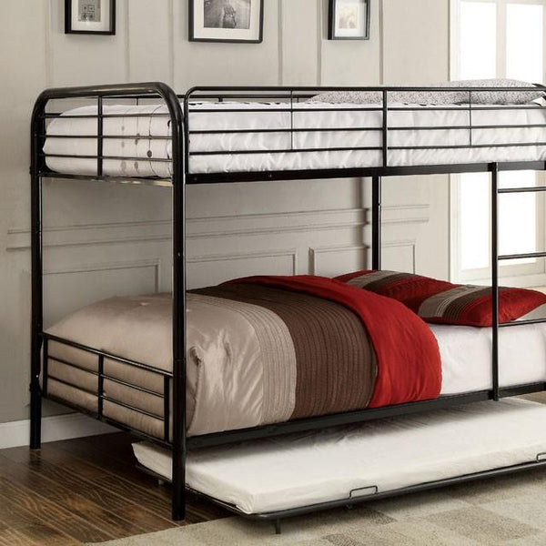 BROCKET Black Metal Full/Full Bunk Bed - Jay's Mattress Plus (NY)