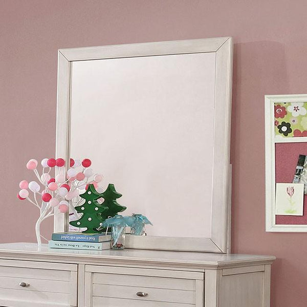 Brogan Antique White Mirror - Jay's Mattress Plus (NY)