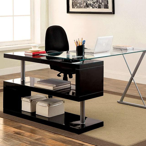 BRONWEN Black Desk - Jay's Mattress Plus (NY)